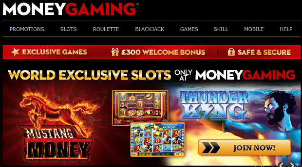 MoneyGaming Casino Front Page